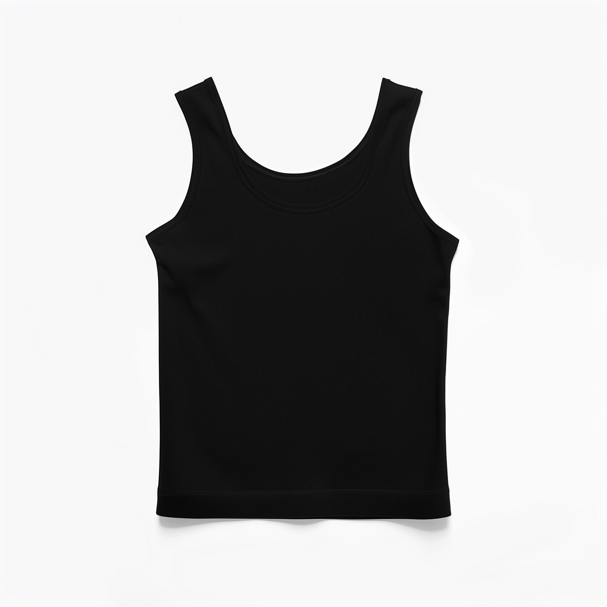 Seamless Black Tank Top